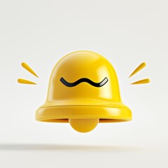 Poster - An elegant 3D bell icon for displaying new messages, alarms, and reminders for businesses