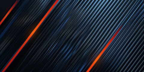 a carbon fiber background with one cyan and one orange line, 2:1, banner website, ads banner, landing page, industrial carbon wallpaper