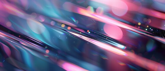 Abstract multicolor light trails with vibrant hues and dynamic background elements, perfect for modern and futuristic design concepts.