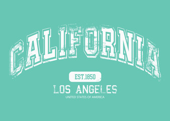 Wall Mural - grunge California College Academy printing,Vintage typography college varsity California state slogan print for tee t shirt or sweatshirt,eps8