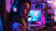 © john - Esports and online gaming: Woman live streaming her video game session