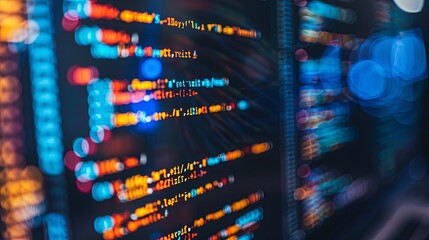 programming and code development abstract bright wallpaper