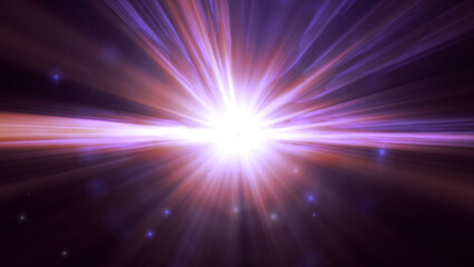Wall Mural - abstract of digital lens flare background