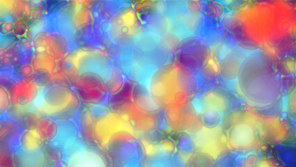 Sticker - Spots Bokeh Color Abstract Background