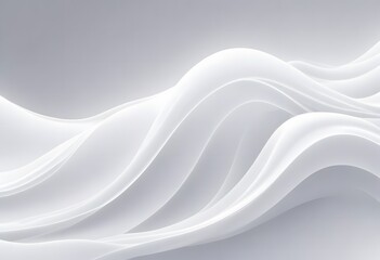 Poster - Inset white organic bend line shapes geometrical background wallpaper banner pattern flat lay