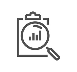 Poster - Clipboard related icon outline and linear vector.
