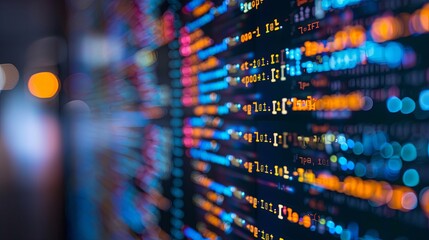 programming and code development abstract bright wallpaper
