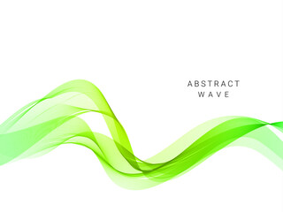 Wall Mural - abstract stylish green wave background