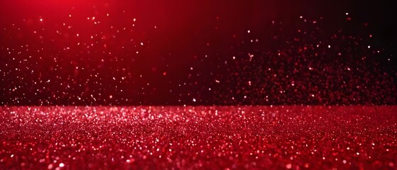 Wall Mural - Brilliant red particles background image
