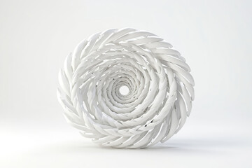 Poster - Abstract White Spiral