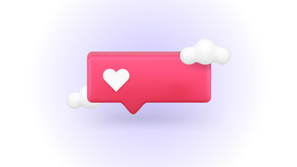 Poster - Like quick tips social media network web communication evaluation numbers 3d icon realistic vector