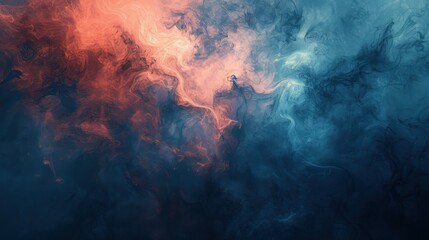 Artistic background. Dark blue and coral color