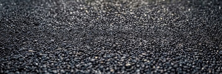 Poster - Closeup of Black Gravel Texture