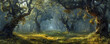 © Coosh448 - A magical forest with ancient trees.