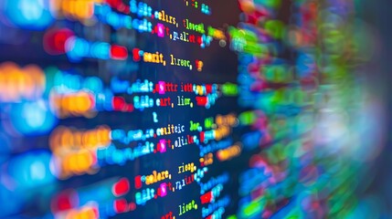 programming and code development abstract bright wallpaper