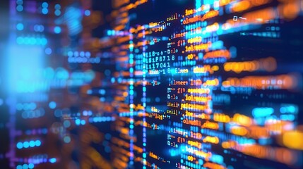 programming and code development abstract bright wallpaper