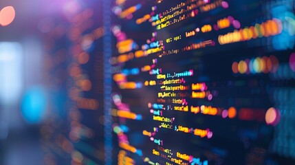 programming and code development abstract bright wallpaper