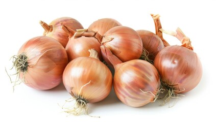 Poster - Onions isolated on a white background