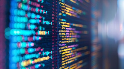 programming and code development abstract bright wallpaper