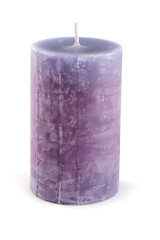 Poster - Artisan candle on a white background. Created with Generative AI technology.
