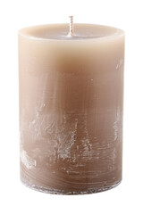 Poster - Artisan candle on a white background. Created with Generative AI technology.