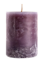 Poster - Artisan candle on a white background. Created with Generative AI technology.