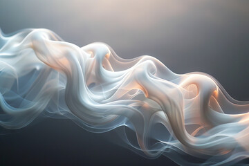 Wall Mural - The   is a blurry, abstract representation of smoke