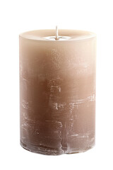 Poster - Artisan candle on a white background. Created with Generative AI technology.