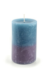 Poster - Artisan candle on a white background. Created with Generative AI technology.