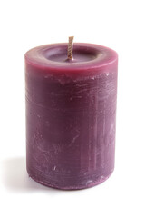 Poster - Artisan candle on a white background. Created with Generative AI technology.