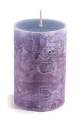 Poster - Artisan candle on a white background. Created with Generative AI technology.