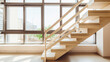 © kichigin19 - Staircase in a modern light interior with panoramic windows