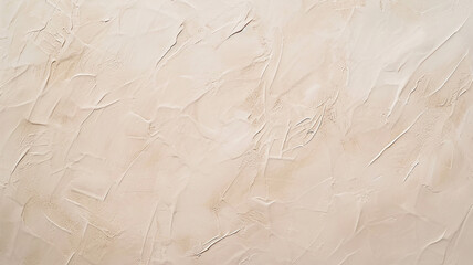 Wall Mural - Textured rough background, light beige putty wall