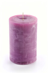 Poster - Artisan candle on a white background. Created with Generative AI technology.