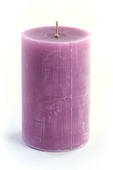 Poster - Artisan candle on a white background. Created with Generative AI technology.