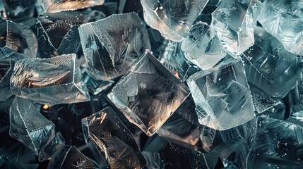 Ice cubes concept background