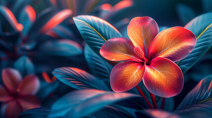 Colorful flower graphic poster PPT background, abstract flower computer wallpaper background
