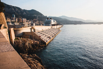 Wall Mural - Beautiful view on the Mediterranean Sea. Monaco.