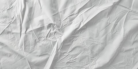 Wall Mural - crumpled Wrinkled White Paper poster texture Background