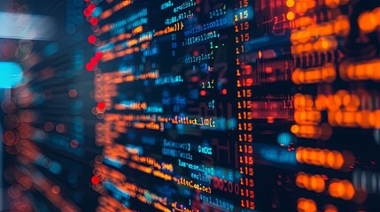 programming and code development abstract bright wallpaper