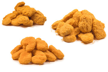 Wall Mural - Nuggets isolated on a white background.