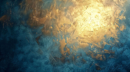 Poster - abstract blue gold background, abstract blue texture with gold splash, blue luxury background concep