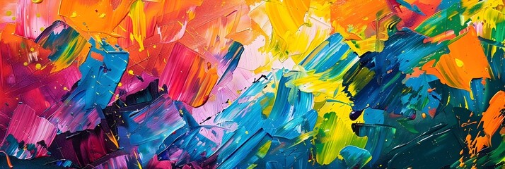 Poster - Captivating Chromatic Composition An Expressive Fusion of Color Energy and Creative Dynamism