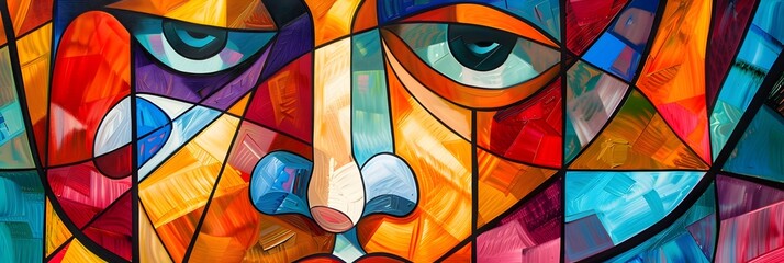 Poster - Captivating Mosaic of Colorful Geometric Patterns and Surreal Fractals