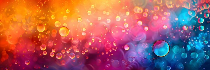 Poster - Dazzling Crystalline Kaleidoscope of Captivating Bokeh Lights and Vibrant Gradient Textures