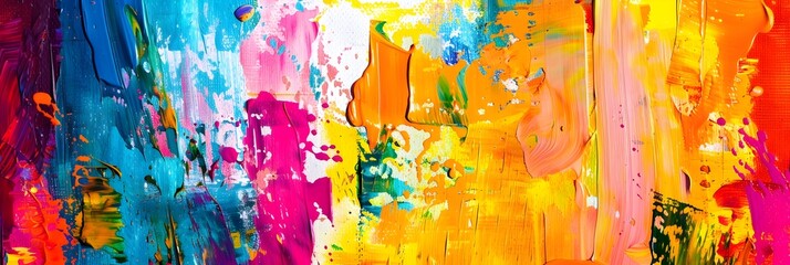 Poster - Mesmerizing Explosion of Color and Emotion in Abstract Expressionist Artwork
