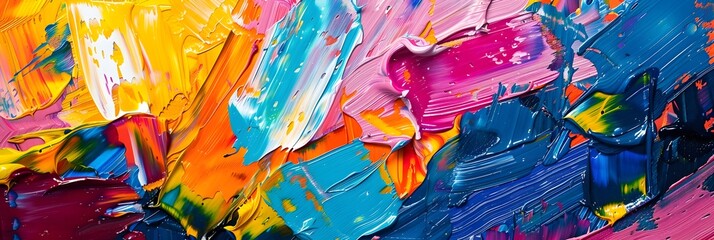 Aufkleber - The Vibrant Canvas of Expression An of Color Texture and Emotion in Abstract Painting