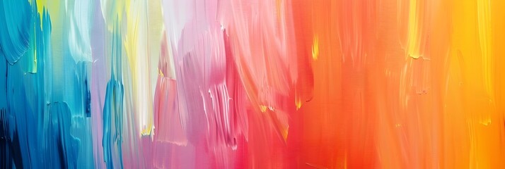 Poster - Vibrant and dynamic abstract paint splashes create a mesmerizing visual experience