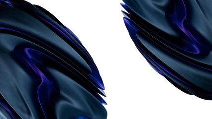 Poster - Abstract Sculptural Form in Glass: A Study in Color and Reflection