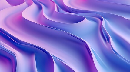 Poster - abstract purple blue wavy lines dynamic flowing background modern futuristic